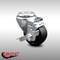Service Caster 3 Inch SS Soft Rubber Wheel Swivel Bolt Hole Caster with Brake SCC-SSBH20S314-SRS-TLB - alternate 4